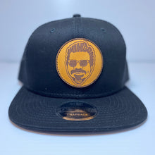 Load image into Gallery viewer, Black Leather Patch Chingon Golf Snapback