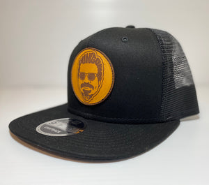 Black Leather Patch Chingon Golf Snapback