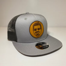 Load image into Gallery viewer, Gray Leather Patch Chingon Golf Snapback